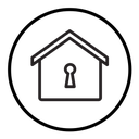 Lock home icon