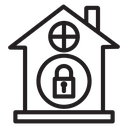 Lock home icon