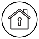 Lock home icon