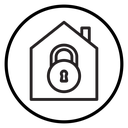 Lock home icon