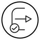 Logout exit Black Outline icon