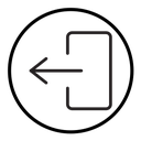Logout exit icon