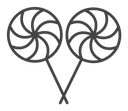Lollypop Black Outline icon