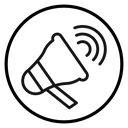 Loud speaker icon