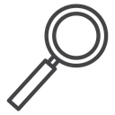 Loupe Black Outline icon