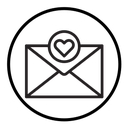 Love envelope icon