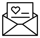 Love envelope icon
