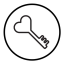 Love key icon