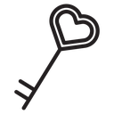Love key icon