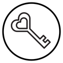 Love key icon