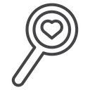 Love Search Magnifier icon