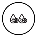 Low and high cholesterol icon