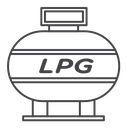 LPG Black Outline icon