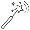 Magic Black Outline icon