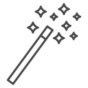 Magic Wand Black Outline icon