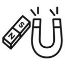 Magnet Black Outline icon