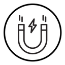 Magnet with power icon