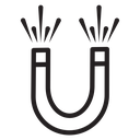 Magnet with power icon