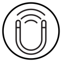 Magnet with power icon