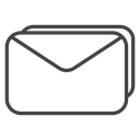Mail Black Outline icon
