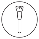 Makeup brush icon