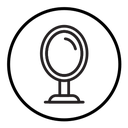 Makeup mirror icon