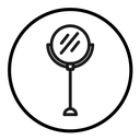 Makeup mirror icon