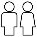 Male Female Figures icon