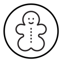 Man cookie icon