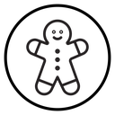 Man cookie icon
