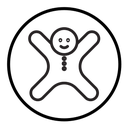 Man cookie icon