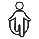 Man jumping with skipping rope icon
