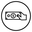 Man take money credit icon