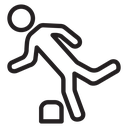 Man tripping icon
