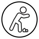 Man tripping icon