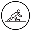 Man tripping icon