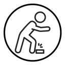 Man tripping icon