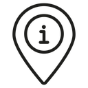 Map Pointer with Information icon
