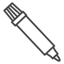 Marker Black Outline icon