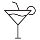 Martini glass icon