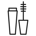 Mascara brush Black Outline icon