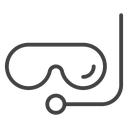 Mask snorkel icon