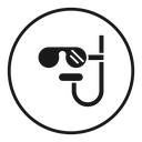 Mask snorkel icon