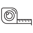 Measurement tape icon