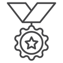 Medal Ribbon Star icon