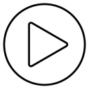 Media play button icon