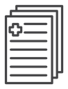 Medical History Document Stack icon