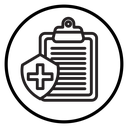 Medical insurance Black Outline icon