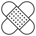 Medical patch icon