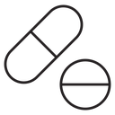 Medicine pills icon